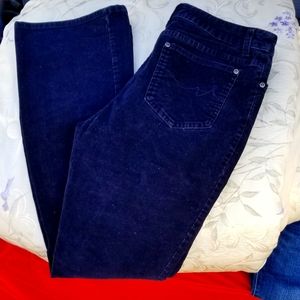 Blue St John's Bay Corduroy Bootcut Pants.